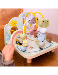 TOOKY TOY Drewniana Pętla Motoryczna Leśny Labirynt 2