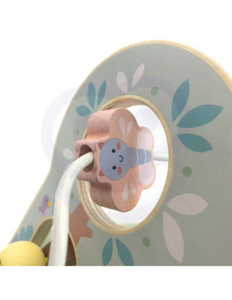 TOOKY TOY Drewniana Pętla Motoryczna Leśny Labirynt