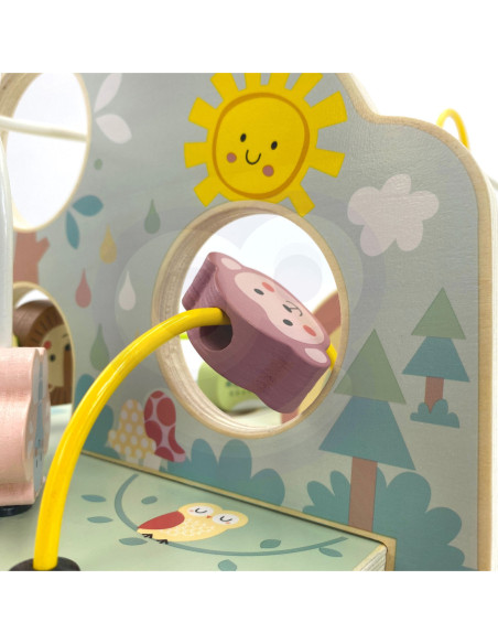 TOOKY TOY Drewniana Pętla Motoryczna Leśny Labirynt