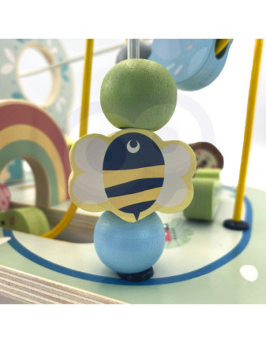 TOOKY TOY Drewniana Pętla Motoryczna Leśny Labirynt