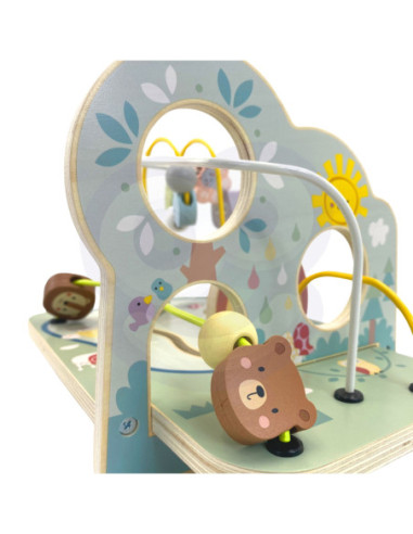 TOOKY TOY Drewniana Pętla Motoryczna Leśny Labirynt