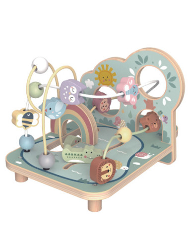 TOOKY TOY Drewniana Pętla Motoryczna Leśny Labirynt