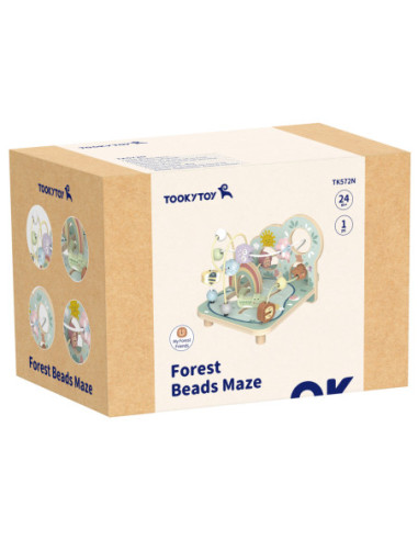 TOOKY TOY Drewniana Pętla Motoryczna Leśny Labirynt