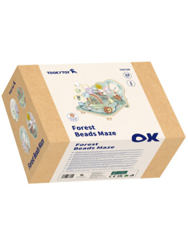 TOOKY TOY Drewniana Pętla Motoryczna Leśny Labirynt