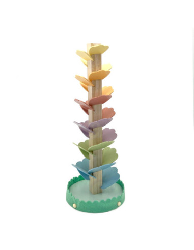 Tooky Toy Drewniana Kolorowa Wieża Wirująca dla Dzieci