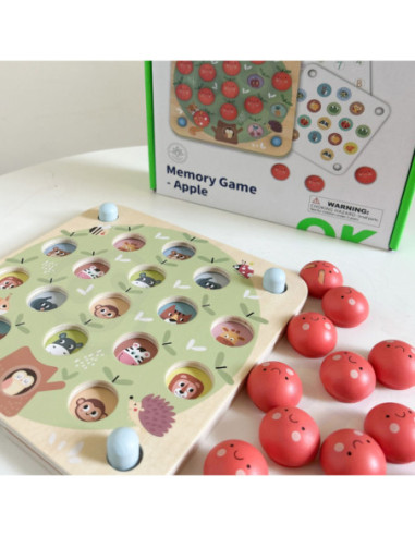 TOOKY TOY Memory Gra Pamięciowa Jabłuszka