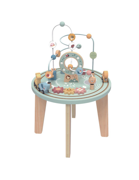TOOKY TOY Drewniany Stół Aktywności Montessori Pętla Motoryczna