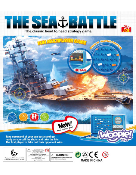 WOOPIE Gra Planszowa Statki WIELKA BITWA MORSKA 6+