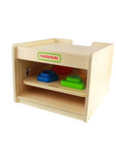 MASTERDKIZ Szafka do Przechowywania Poręcznych Tablic Edukacyjnych Mała na 3 Tablice 2