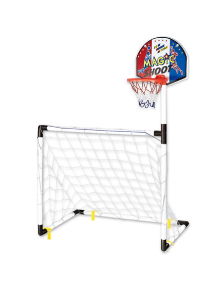 WOOPIE Zestaw 2w1 Koszykówka Bramka do Piłki Nożnej+ Piłki