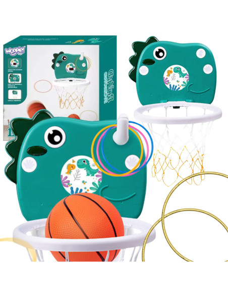 WOOPIE Zestaw Koszykówka Przenośna 2w1 Gra Zręcznościowa Ringo