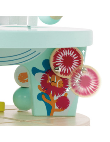 CLASSIC WORLD Drewniany Edukacyjny Labirynt Przeplatanka Życie Morskie 18m+