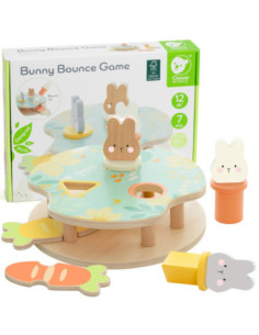CLASSIC WORLD Wooden Jumping Bunnies Game 12m+