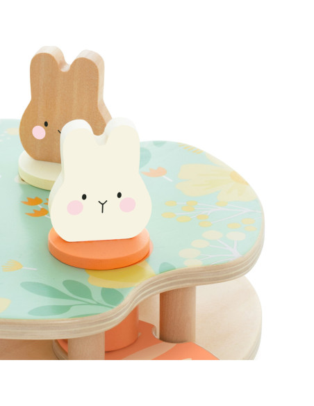 CLASSIC WORLD Drewniana Gra Wyskakujące Króliczki 12m+