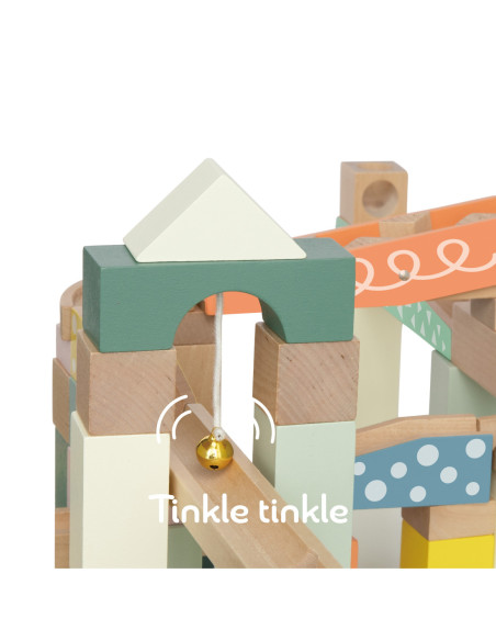 CLASSIC WORLD Drewniany Tor Marmurowy Dla kulek 3+