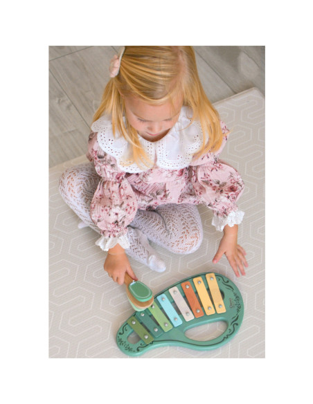 CLASSICLASSICLASSIC WORLD Drewniany Zestaw Vintage Instrumentów Muzycznych 18ms+