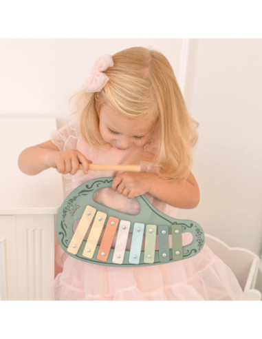 CLASSICLASSICLASSIC WORLD Drewniany Zestaw Vintage Instrumentów Muzycznych 18ms+