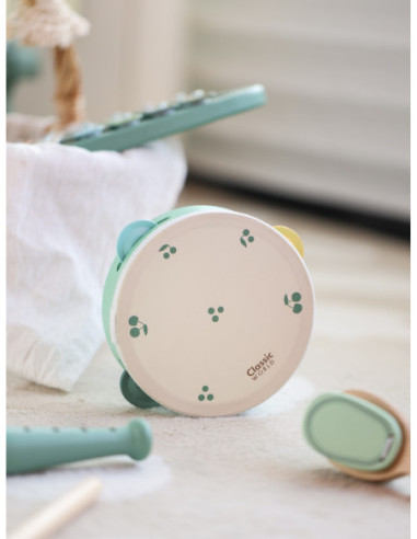 CLASSICLASSICLASSIC WORLD Drewniany Zestaw Vintage Instrumentów Muzycznych 18ms+