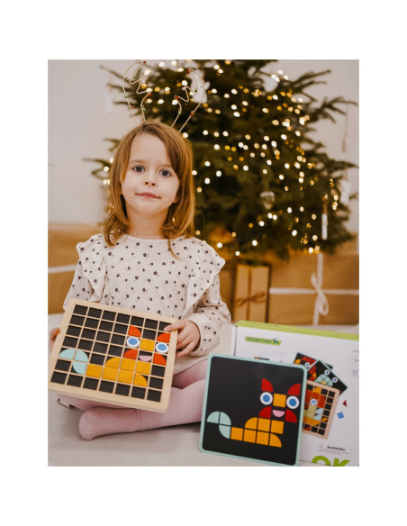 TOOKY TOY Mozaika Drewniana Układanka Montessori