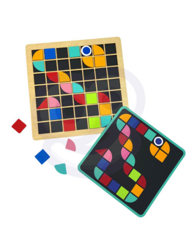 TOOKY TOY Mozaika Drewniana Układanka Montessori
