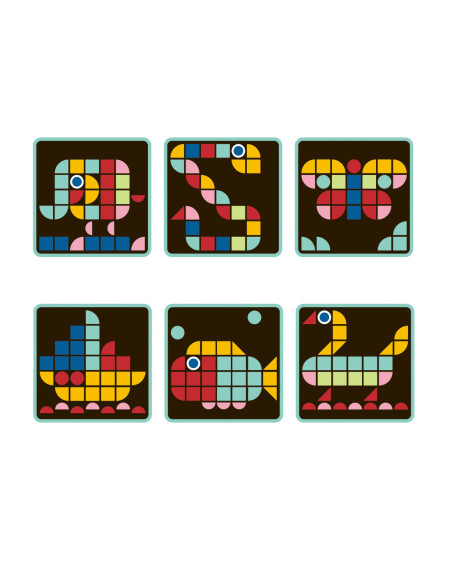 TOOKY TOY Mozaika Drewniana Układanka Montessori