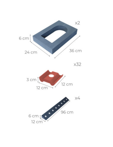 CLASSIC WORLD EDU Cegiełki EVA Miękkie do Budowania