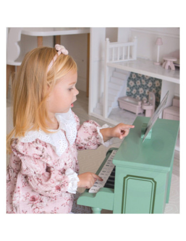 CLASSIC WORLD Pianinko Vintage + Książeczka do Nauki