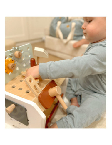 CLASSIC WORLD Drewniany Zestaw Narzędzi w Szafce