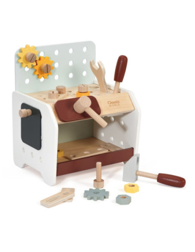 CLASSIC WORLD Drewniany Zestaw Narzędzi w Szafce