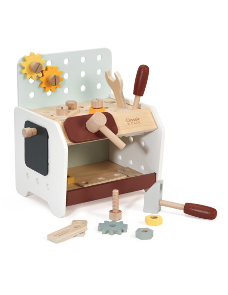 CLASSIC WORLD Drewniany Zestaw Narzędzi w Szafce