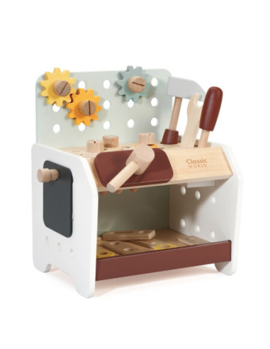 CLASSIC WORLD Drewniany Zestaw Narzędzi w Szafce