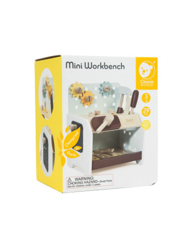 CLASSIC WORLD Drewniany Zestaw Narzędzi w Szafce