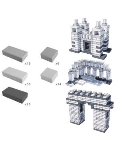 CLASSIC WORLD EDU Cegiełki EVA Miękkie do Budowania