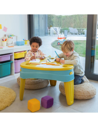 FEBER Stolik Wodny z Przykrywą CASUAL 4w1 Piaskownica Biurko Stolik Piknikowy Akc.