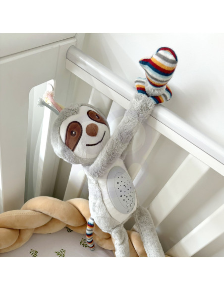 WOOPIEBABY Interaktywna Przytulanka Projektor 2w1 Usypiacz Lemur