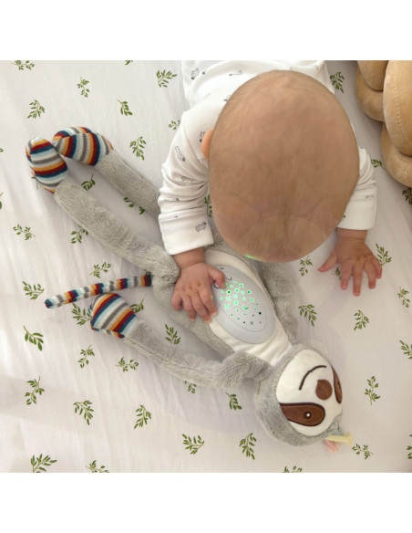 WOOPIEBABY Interaktywna Przytulanka Projektor 2w1 Usypiacz Lemur