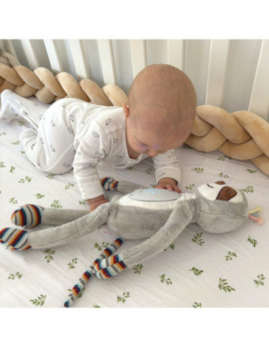 WOOPIEBABY Interaktywna Przytulanka Projektor 2w1 Usypiacz Lemur