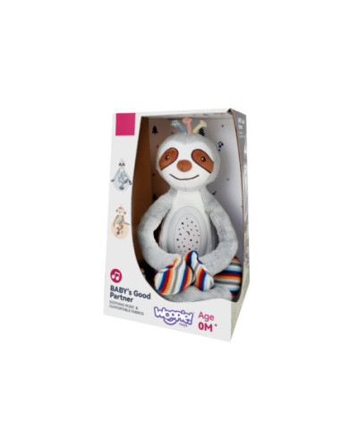 WOOPIEBABY Interaktywna Przytulanka Projektor 2w1 Usypiacz Lemur