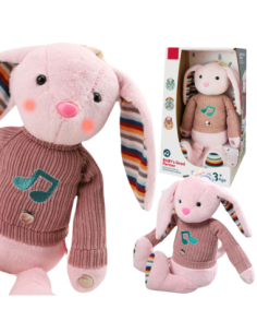 WOOPIE Interactive Bunny Cuddly Toy with Sound and Light