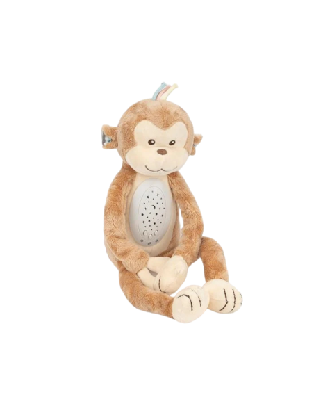 WOOPIEBABY Interaktywna Przytulanka Projektor 2w1 Usypiacz Małpka