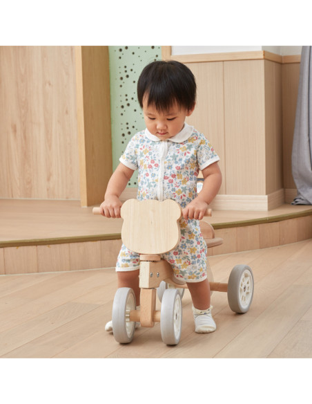 Viga Drewniany Rowerek Biegowy Trzykołowy