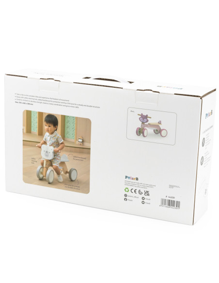 Viga Drewniany Rowerek Biegowy Trzykołowy