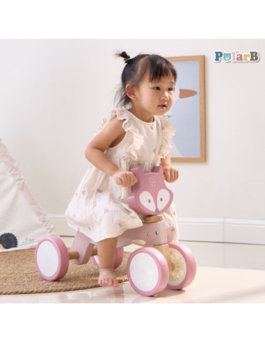 VIGA PolarB Drewniany Jeździk Lisek Miękkie Koła