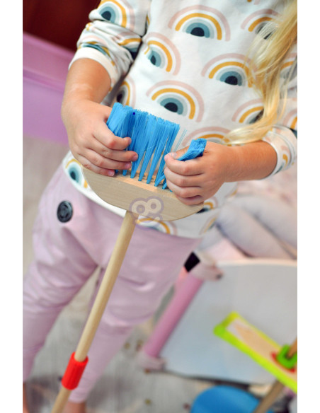 TOOKY TOY Drewniany Zestaw do Sprzątania dla Dzieci 6 el.