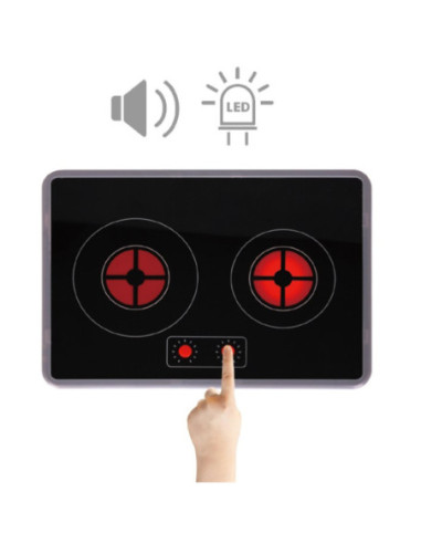 TOOKY TOY Duża Drewniana Multifunkcyjna Kuchnia Nowoczesna Akcesoria