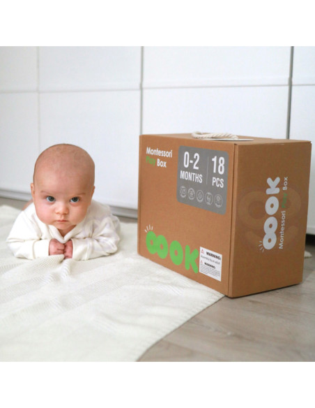 TOOKY TOY Box Pudełko XXL Montessori Edukacyjne 7w1 Sensoryczne 0-2 Mies