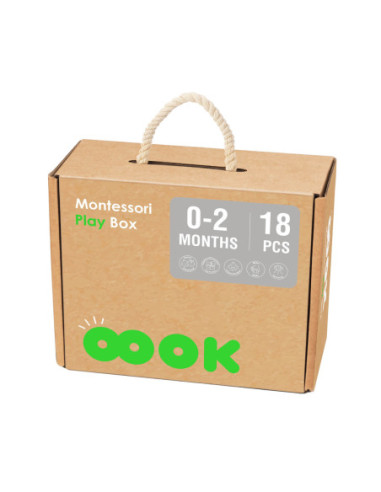 TOOKY TOY Box Pudełko XXL Montessori Edukacyjne 7w1 Sensoryczne 0-2 Mies