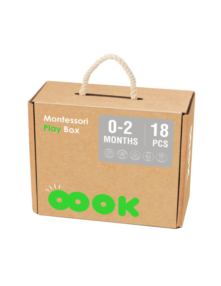 TOOKY TOY Box Pudełko XXL Montessori Edukacyjne 7w1 Sensoryczne 0-2 Mies