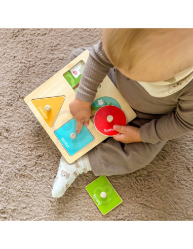 TOOKY TOY Box Pudełko XXL Montessori Edukacyjne 7w1 Sensoryczne 13-15 Mies