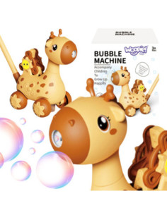 WOOPIE Pchacz Jelonek 2w1 Maszyna do Robienia Baniek Mydlanych dla Dzieci